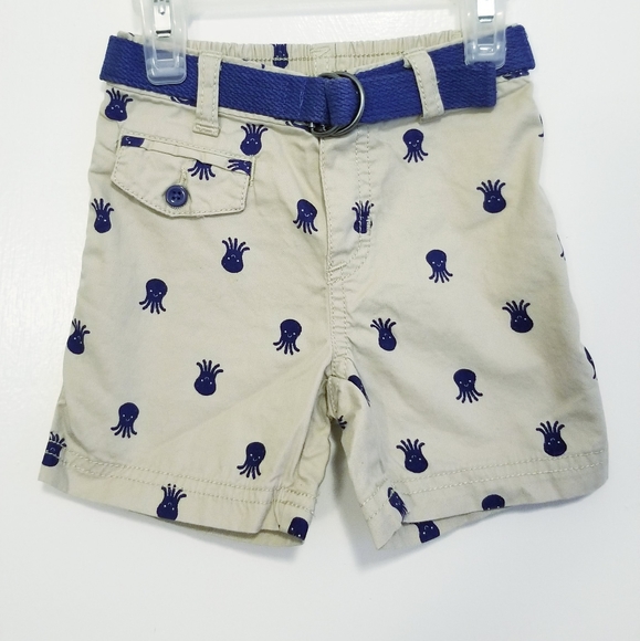 2/$20 Old Navy Octopus Print Belted Pull On Shorts - Picture 3 of 9